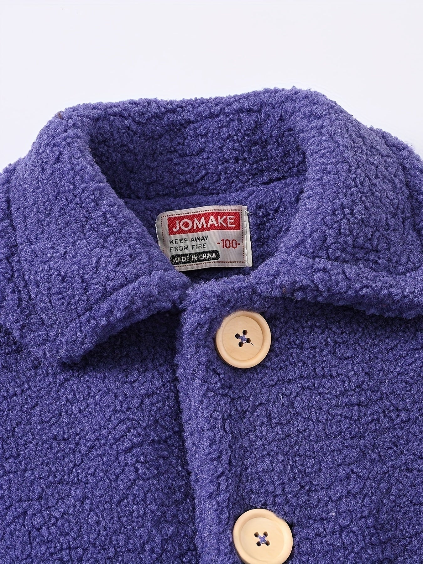 Girls' Cozy Fleece Jacket - Two-Tone Color Block with Plush Lining, Long Sleeves & Button Front, Casual Korean Style Winter Outerwear for Youngsters, Youngsters'S Winter Jacket | Buttonup Front Jacket | Plush Lining Jacket