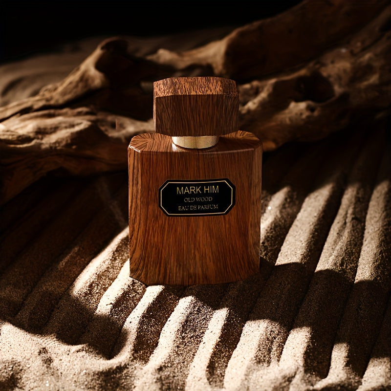 Enchanting Amber Wood Eau De Parfum for Men - 3.4fl.oz | Perfect for Dating & Business, Impressive Gift Choice