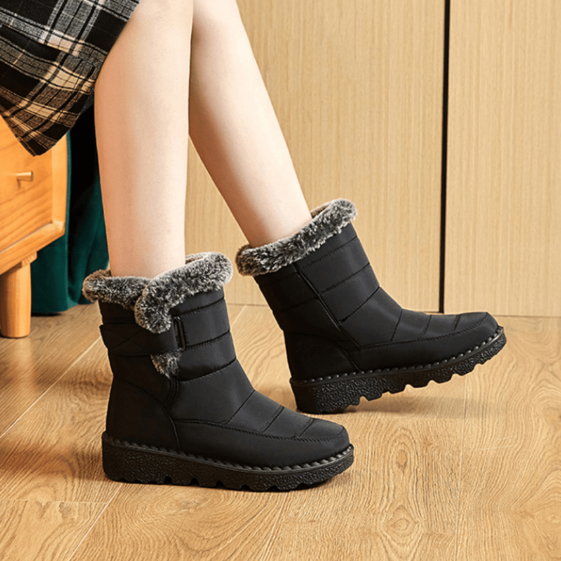 Winter Boots for Women New Long Plush Snow Boots Woman Platform Ankle Boots Warm Shoes
