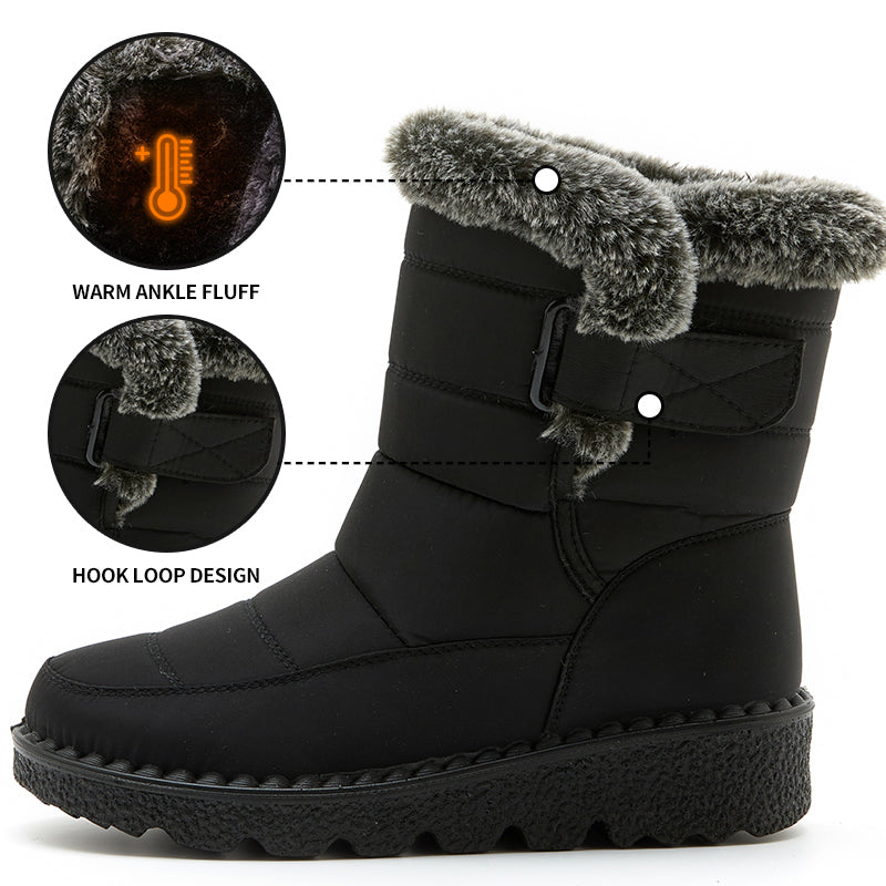Winter Boots for Women New Long Plush Snow Boots Woman Platform Ankle Boots Warm Shoes