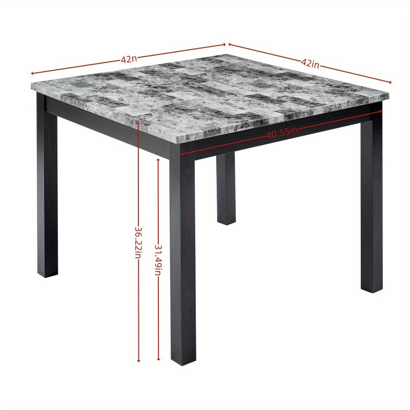 Nordic  Square Dining Table and chair