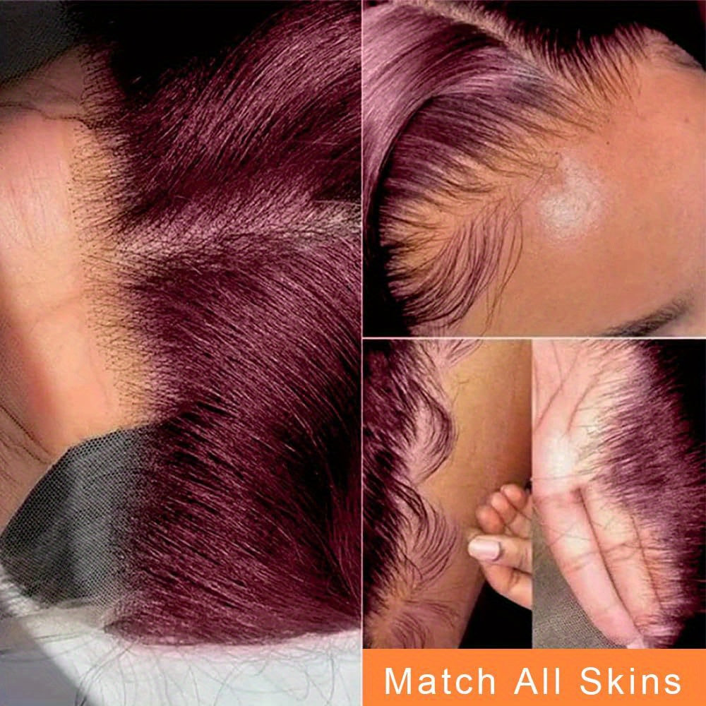 Burgundy Lace Front Wigs Human Hair 99j 13x6 Body Wave Lace Front Wigs Human Hair 180% Density Preplucked Virgin Hair Full and Thick HD Lace Front Wigs Human Hair for Women