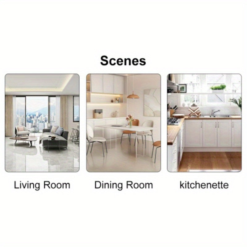 Table and chair set. 1 table and 6 white chairs. Rectangular dining table, 0.4 white imitation marble tabletop, silver metal table legs. Paired with 4 white chairs 1544 001