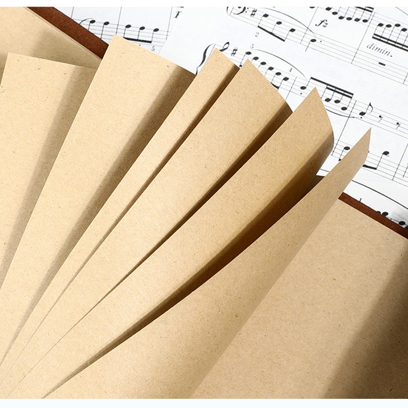 1 Vintage-Style Notebook with 75 Sheets of Kraft Paper Inside - A Unique Surprise Gift