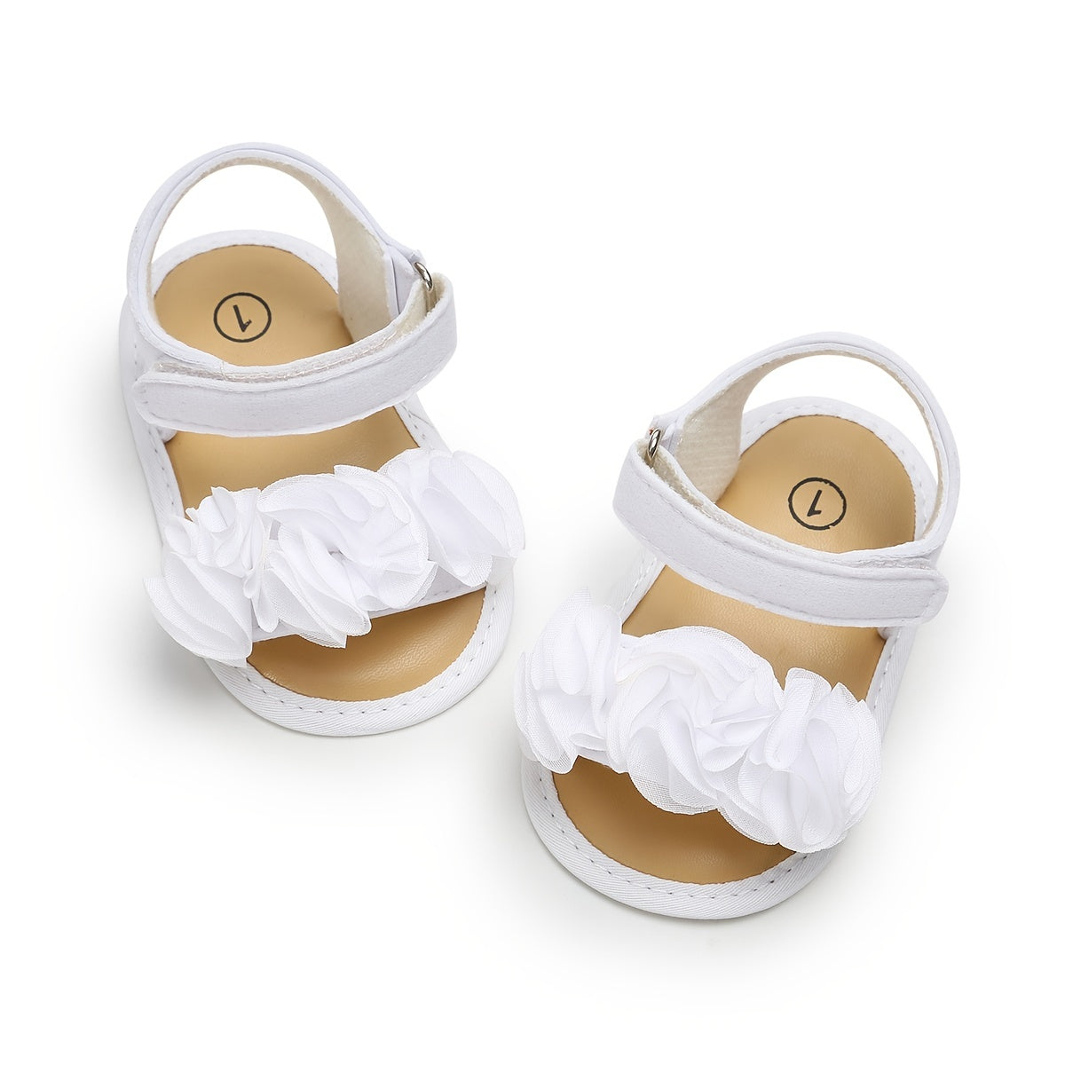 Adorable Baby Girl's Floral Sandals - Breathable, Comfortable, and Durable Open-Toe Shoes for Newborn, Infant, and Toddler's First Steps, Perfect for Spring, Summer, Beach, and Outdoor Activities