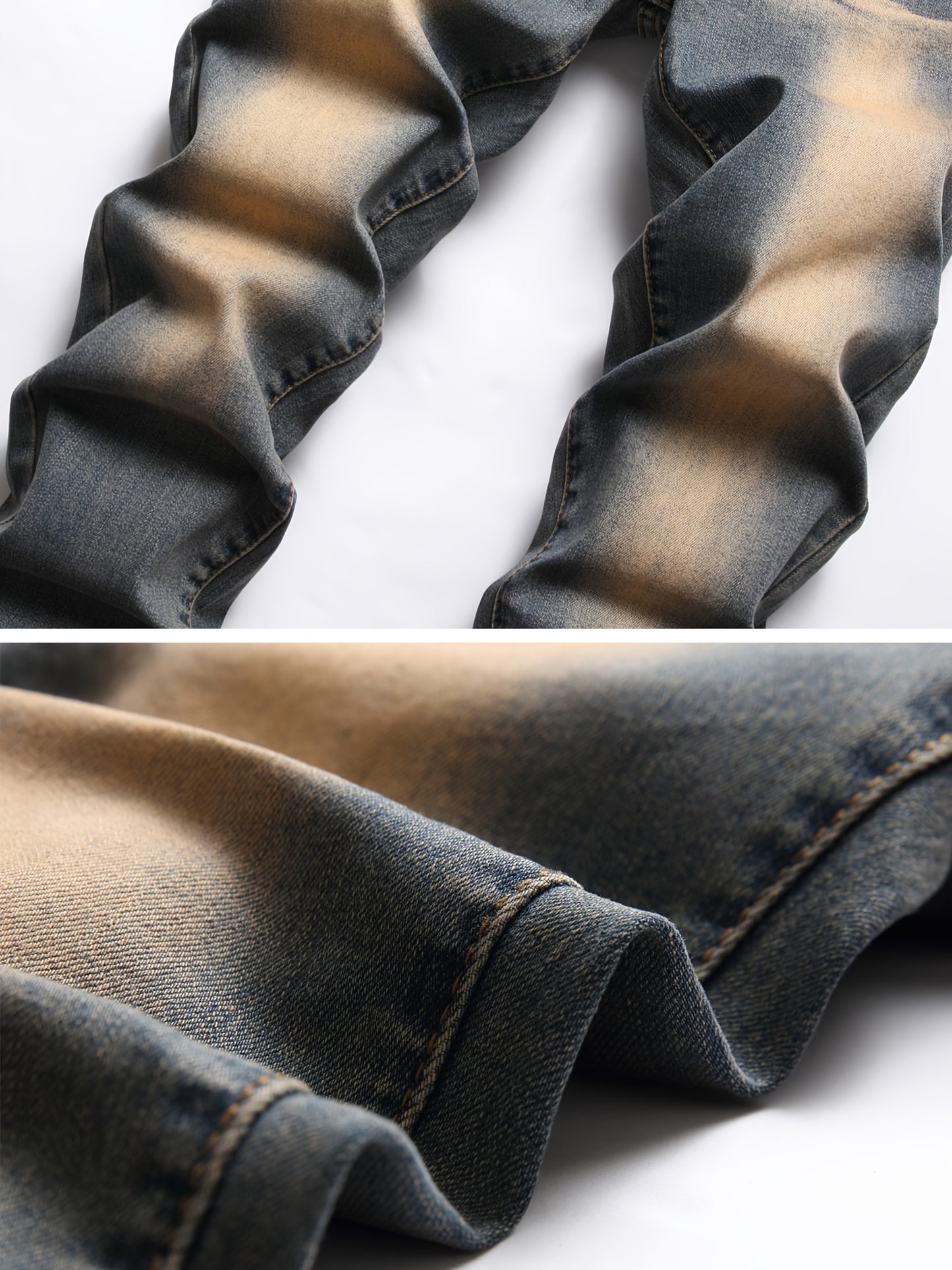 Men'S Slim Fit Stretch Jeans Ripped Skinny Jeans For Men, Distressed Straight Leg Fashion Comfort Flex Waist Pants, Pants For Men, Pantalones Para Hombr, Mens Sweatpants