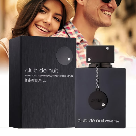 Club De Nuit Intense By Armaf Eau De Parfum Spray/ Showing The Male Calm Atmosphere, Long Lasting Perfume For Women, Refreshing Sandalwood Scent - Eau Cologne Gift For Husband, 3.6 Fl.Oz