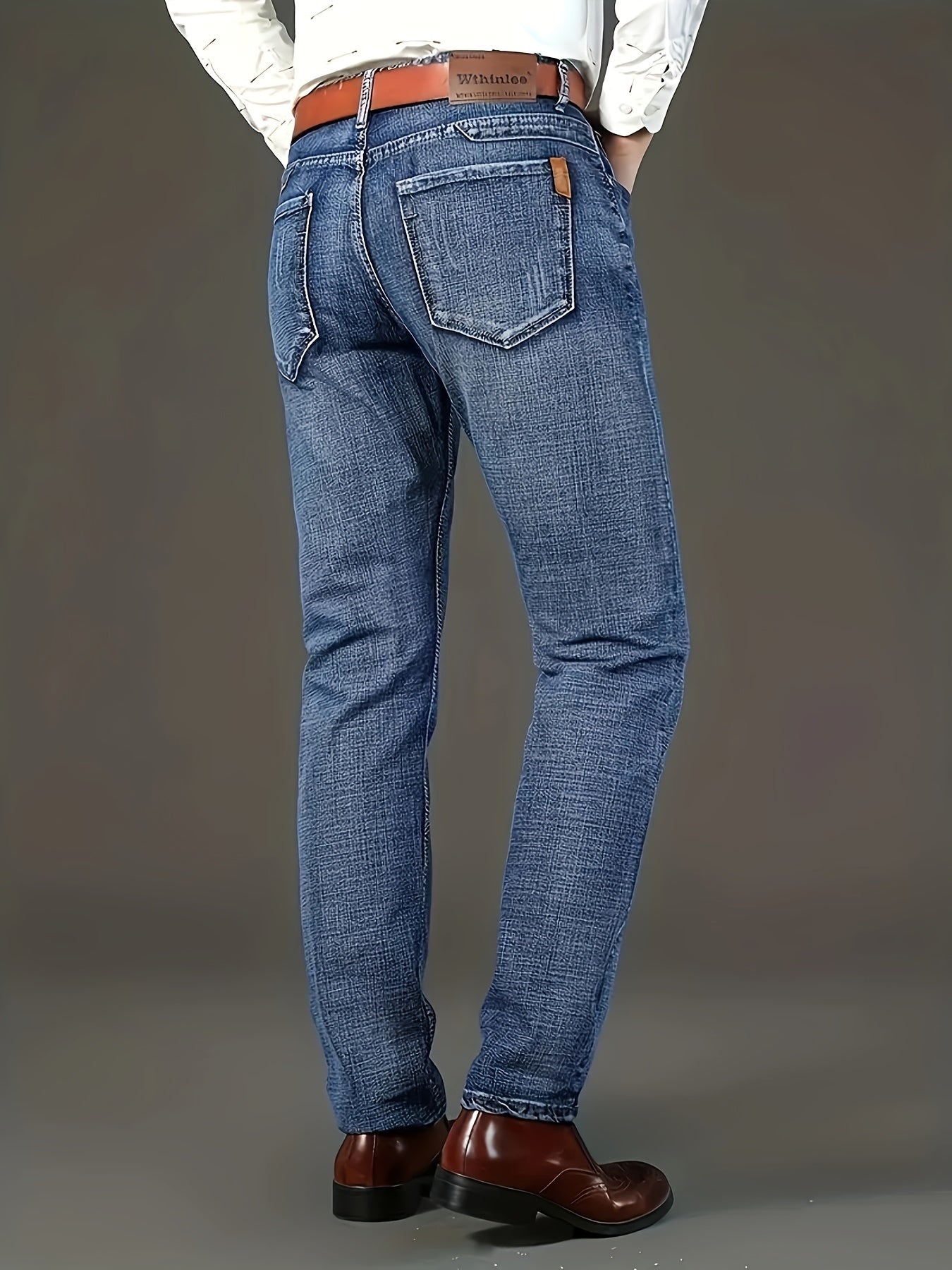 New Seasonal Chinese-Style Straight-Leg Jeans for Men, Suitable for Business And Casual Wear.