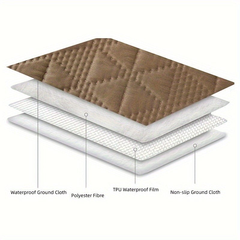 Large Size Waterproof Pet Bed Sheet - Stain-Resistant, Non-Slip, Washable, and Stylish Flower Pressing Design - Perfect for Pet Owners and Animal Lovers