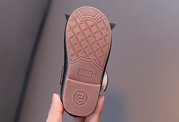 [Mary Jane | Soft] Soft Non-slip Mary Jane Flats | Girls Shoes Princess Shoes with Bow Decor