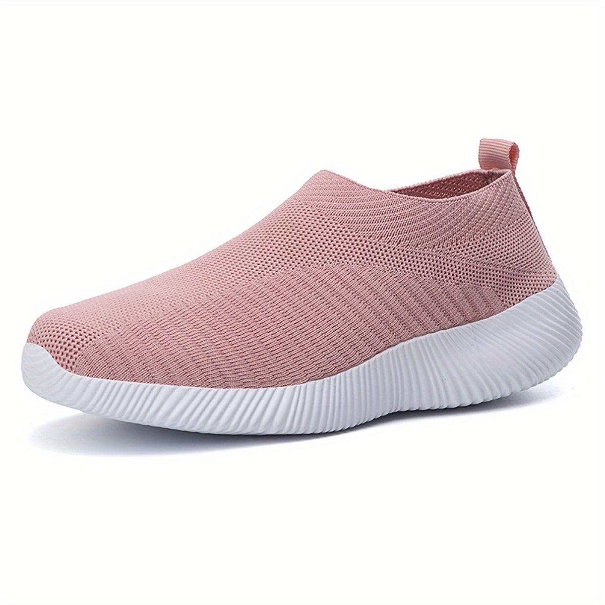 Lightweight Breathable Women's Slip-On Sneakers - Solid Color Low Top Design for Summer Casual Sports Shoes with EVA Sole and Comfort Insole