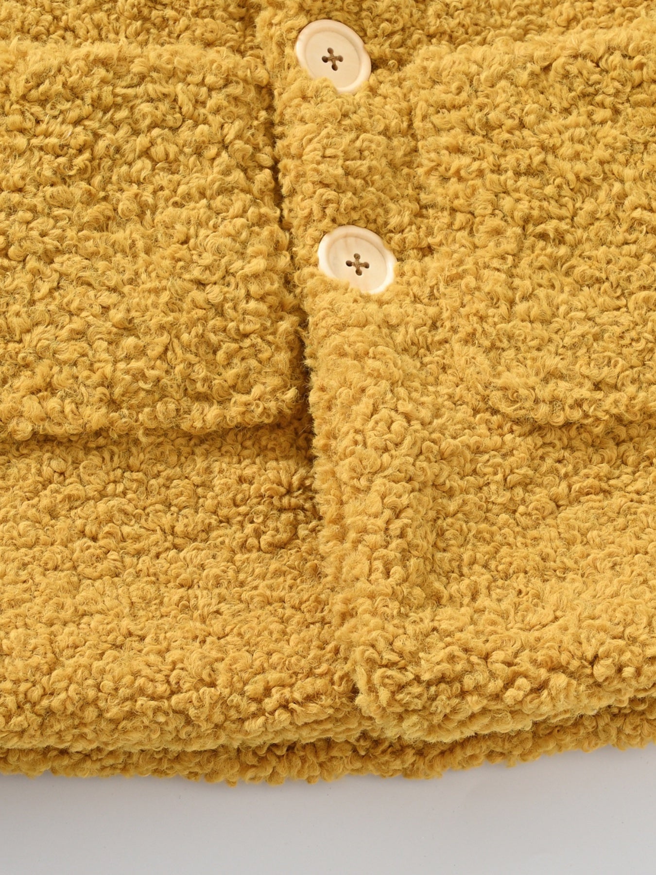 Girls' Cozy Fleece Jacket - Two-Tone Color Block with Plush Lining, Long Sleeves & Button Front, Casual Korean Style Winter Outerwear for Youngsters, Youngsters'S Winter Jacket | Buttonup Front Jacket | Plush Lining Jacket