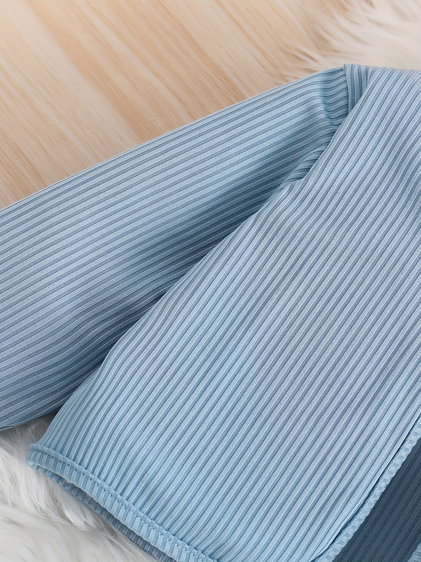 Girls 2pcs Long Sleeve Dress & Ribbed Cardigan Coat Set Floral Print Elegant Jacket Top Casual Kids Clothes Spring Fall