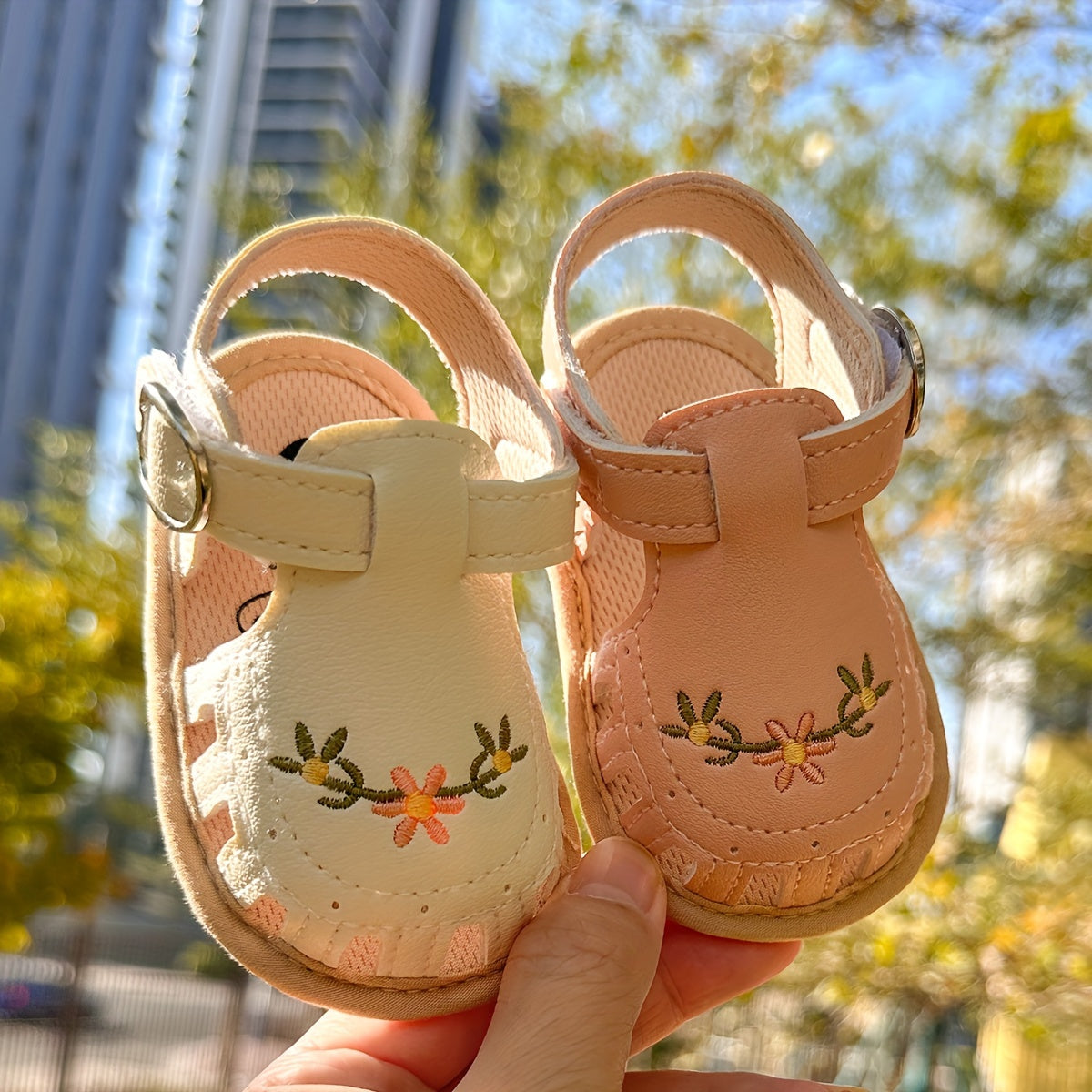Adorable Baby Girl's Sandals - Non-Slip, Breathable, Comfortable Shoes for Toddler's First Steps, Walking, and Outdoor Play - Soft, Lightweight, Easy to Wear and Remove