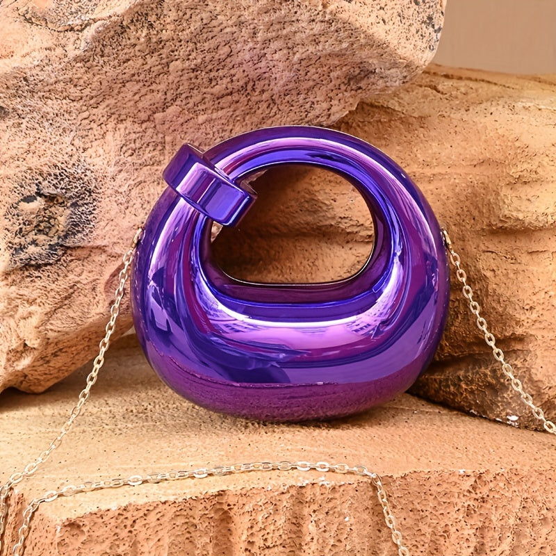 [Transparent Waterproof Party Clutch Bag] Luxury Women's Party Prom Box Evening Clutch Acrylic Transparent Clutch Waterproof Crossbody Bag Tready Bride Bag, Perfect For Party, Wedding, Dinner/Banquet, Matching With Wedding Dr