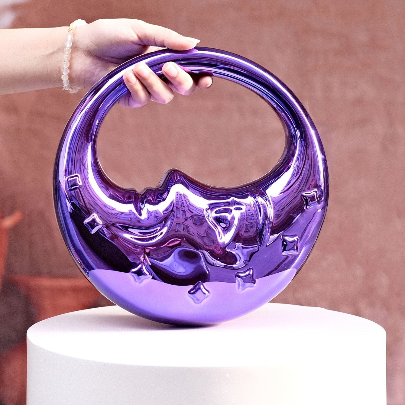 Luxury Women's Party Prom Box Evening Clutch Acrylic Transparent Clutch Waterproof Crossbody Bag Tready Bride Bag, Perfect For Party, Wedding, Dinner/Banquet, Matching With Wedding Dress,Formal Dresses, Prom Dress, Birthday D