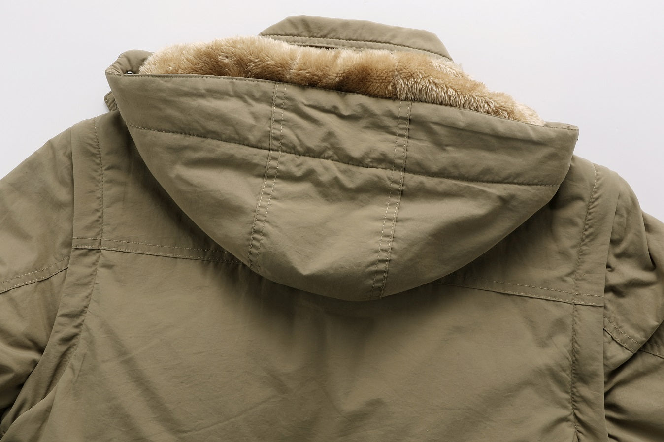 WarmthMax Cargo Jacket for Men - Fleece Lined, Removable Hood, Military Style, Water Resistant, Breathable, and Adjustable Fit for Outdoor Activities