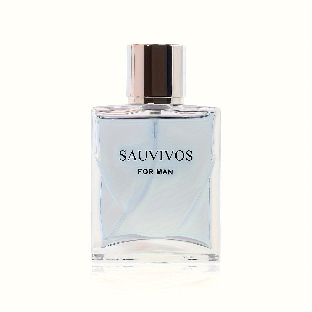 60ml Seductive Eau De Parfum for Men - Refreshing Long-Lasting Lemon, Prickly Ash, Cedar Wood Fragrance with Invigorating Top Notes, Perfect for Dating, Daily Life, and a Memorable Christmas Gift