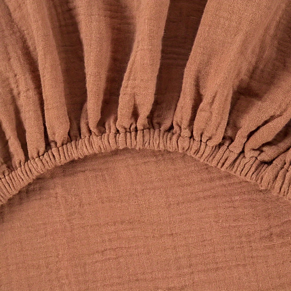 Soft and Breathable Cotton Bed Sheet Set - Vintage Style, Machine Washable, No Filling, Linen Inner Layer, 51.18inch x 28.35inch