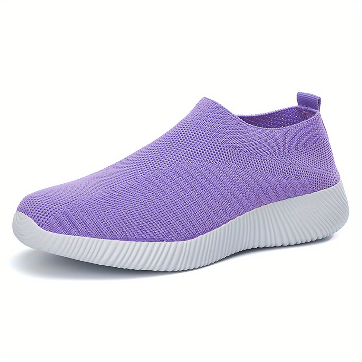 Lightweight Breathable Women's Slip-On Sneakers - Solid Color Low Top Design for Summer Casual Sports Shoes with EVA Sole and Comfort Insole
