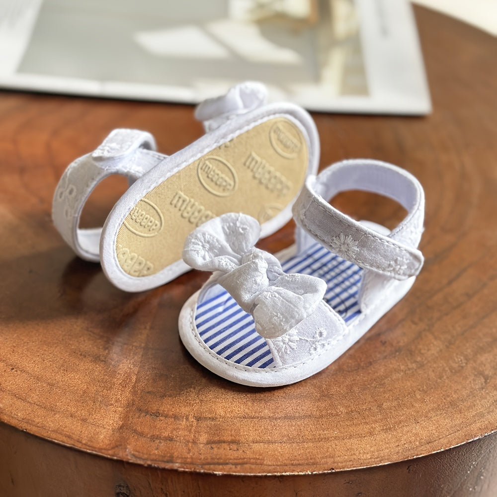 Adorable Baby Girl's Sandals - Non-Slip, Breathable, Comfortable Shoes for Toddler's First Steps, Walking, and Outdoor Play - Soft, Lightweight, Easy to Wear and Remove