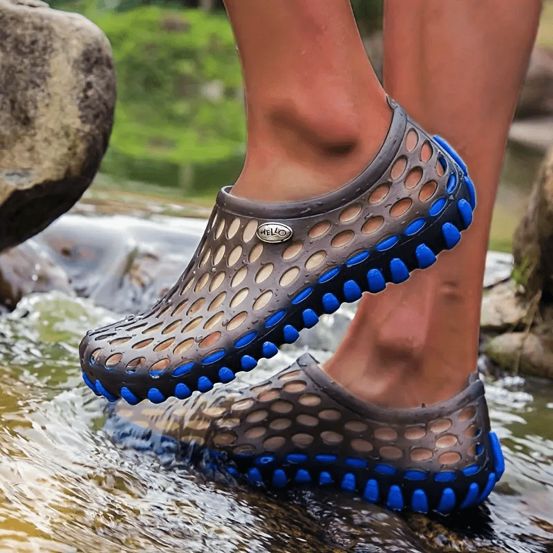 Breathable Unisex Garden Sandals - Non-Slip Summer Slides with Round Toe Design, Perfect for Outdoor Couples Wear