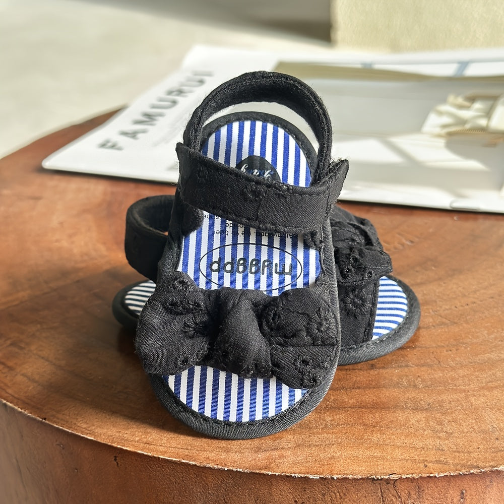 Adorable Baby Girl's Sandals - Non-Slip, Breathable, Comfortable Shoes for Toddler's First Steps, Walking, and Outdoor Play - Soft, Lightweight, Easy to Wear and Remove