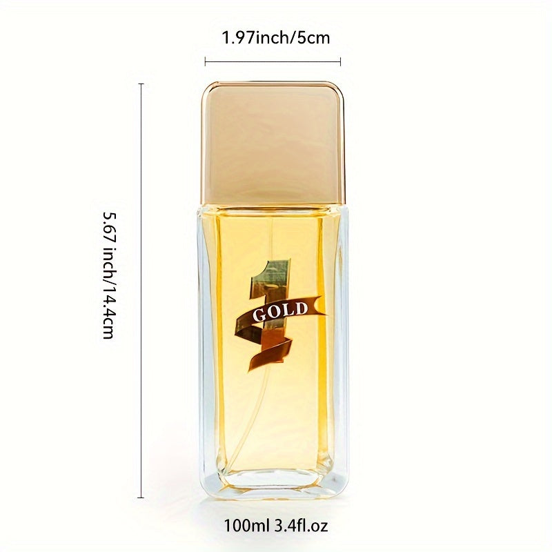3.38oz Eau De Parfum For Men, Refreshing And Long Lasting Fragrance With Woody Spicy Notes,Perfume For Dating And Daily Life,A Perfect Gift For Men
