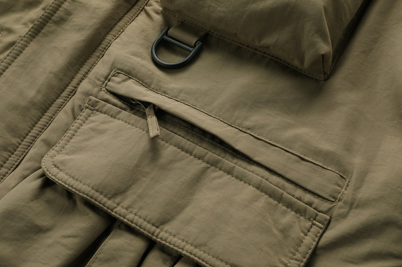 WarmthMax Cargo Jacket for Men - Fleece Lined, Removable Hood, Military Style, Water Resistant, Breathable, and Adjustable Fit for Outdoor Activities