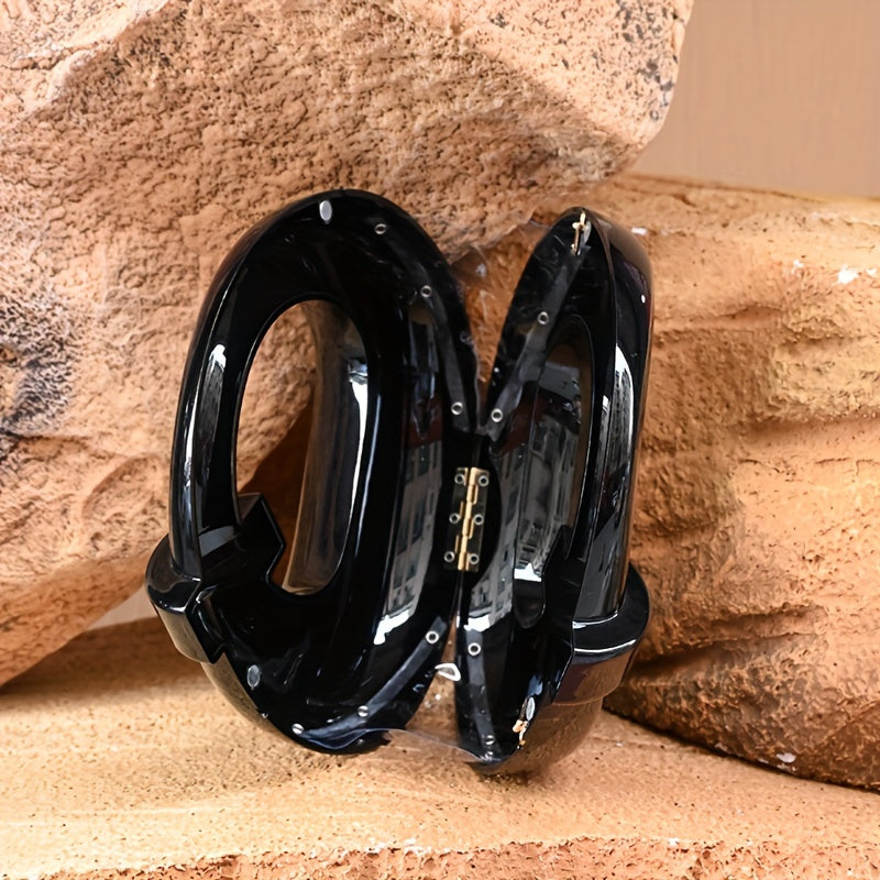 [Transparent Waterproof Party Clutch Bag] Luxury Women's Party Prom Box Evening Clutch Acrylic Transparent Clutch Waterproof Crossbody Bag Tready Bride Bag, Perfect For Party, Wedding, Dinner/Banquet, Matching With Wedding Dr