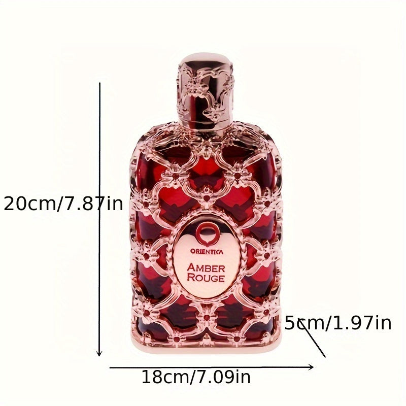 2.7 Oz Amber Rouge Cologne Eau De Parfum Spray - Unisex, Long-Lasting Fragrance, Seductive Scent for Men and Women - Grace Bliss Cologne by Amber Rouge