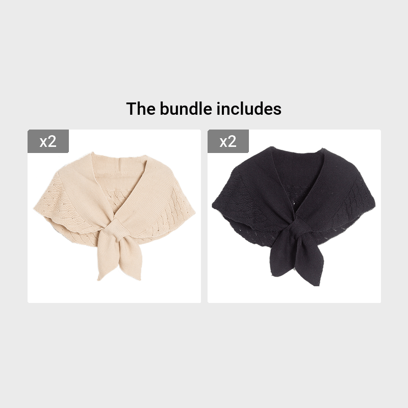 [Stylish Shawl] Lightweight, Breathable Polyester Women's Stylish Openwork Yarn Shawl | Versatile, Machine Washable, Perfect for Layering or Standalone Outfits, Weekend Casual Wrap