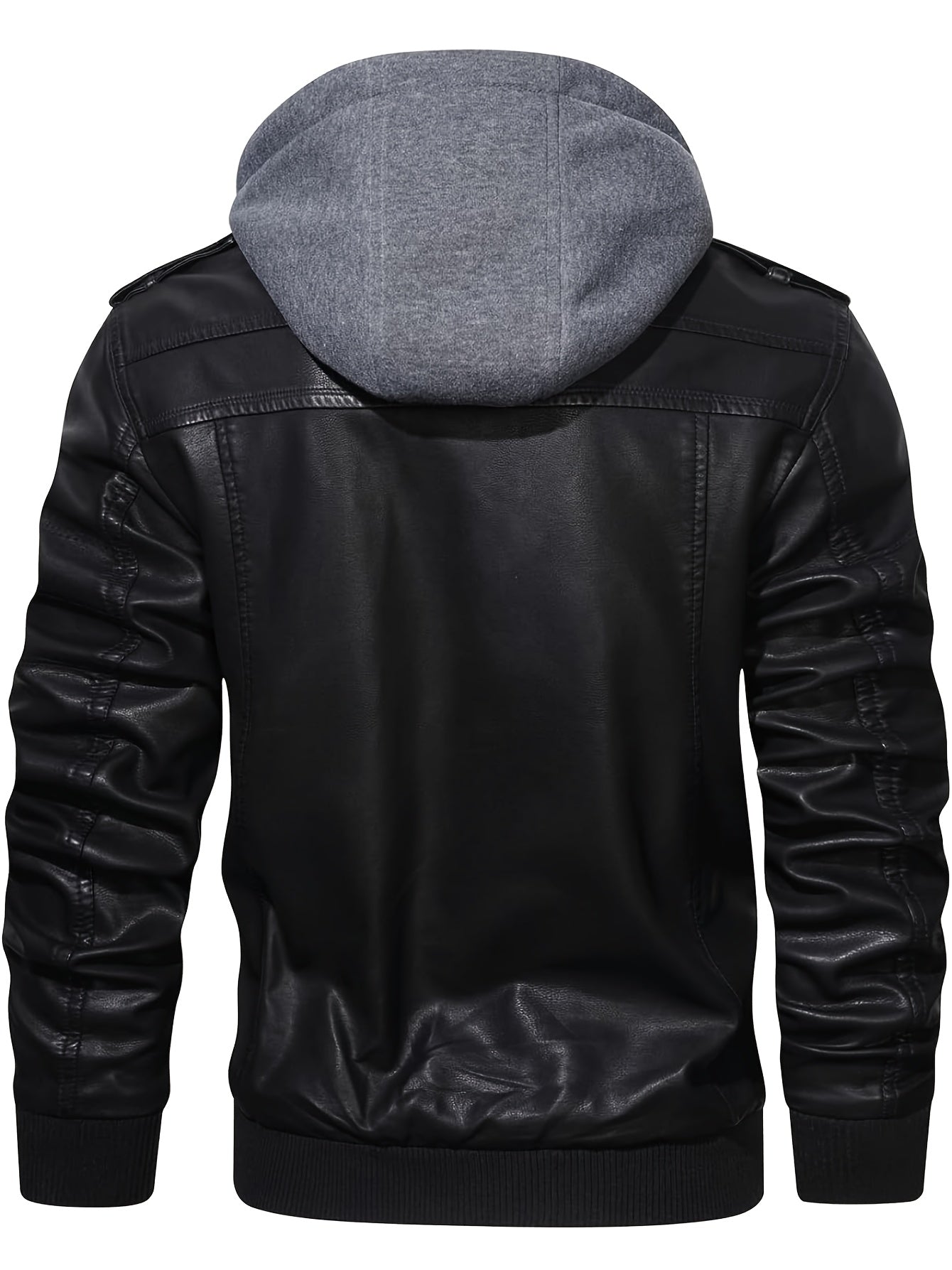 [Premium Hooded] Men's Premium Hooded Jacket | Black, Regular Fit | Polyester | Multiple Pockets, Zip-Up, Easy Care | Casual | Men | Casual Style