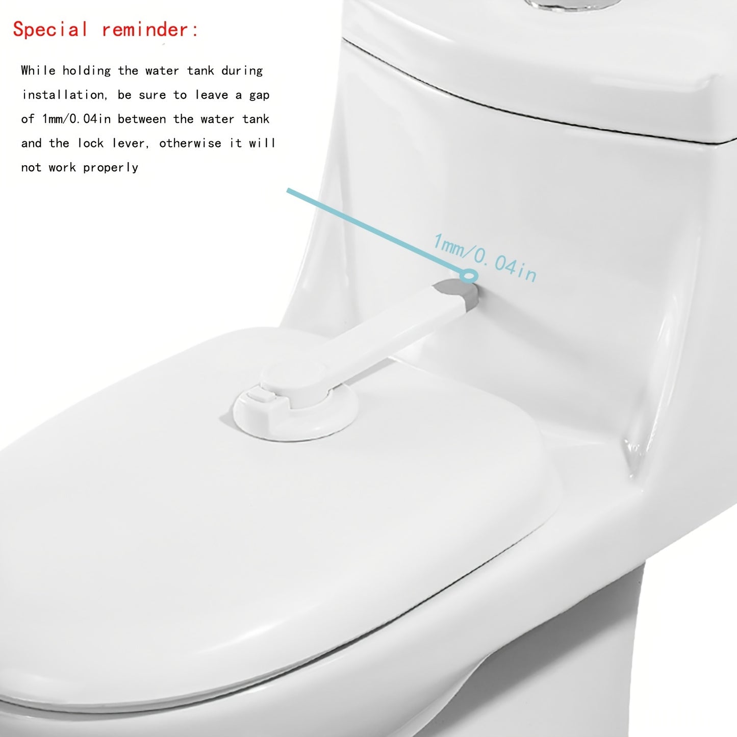 AirXing & Pet Safety Toilet Lock - White Plastic Childproof Latch with Easy-Install Design, Prevents Unauthorized Use for Youngsters & Pets, Secure Bathroom Access, Pet Safety Device, Modern Toilet Accessory, Durable Plastic