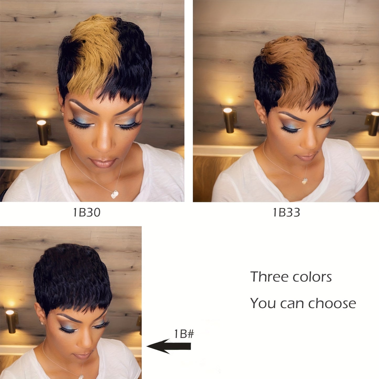 Elegant Pixie Cut Wig for Women – 6-inch Straight Hair, 150% Density, Brazilian Virgin Human Hair, Rose Net Cap, Short Non-Lace Front Machine Made Wig with Layered Haircut, Glueless Full Cap for African Women