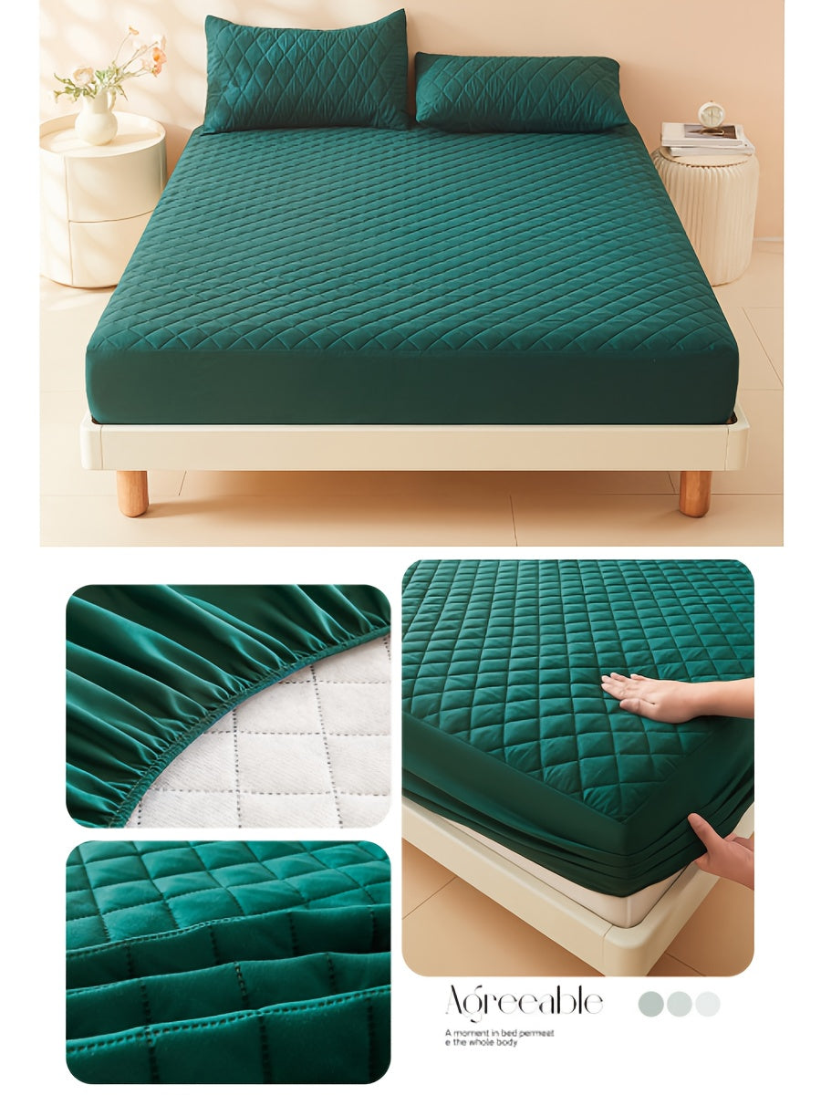 Layered Waterproof Mattress Protective Cover, (excluding Pillowcase)Soft And Comfortable Bedding Mattress Cover, Breathable Bed Sheet Mattress Protective Waterproof, Thickened Bed Cover Suitable for Bedrooms, Guest Rooms, Sin