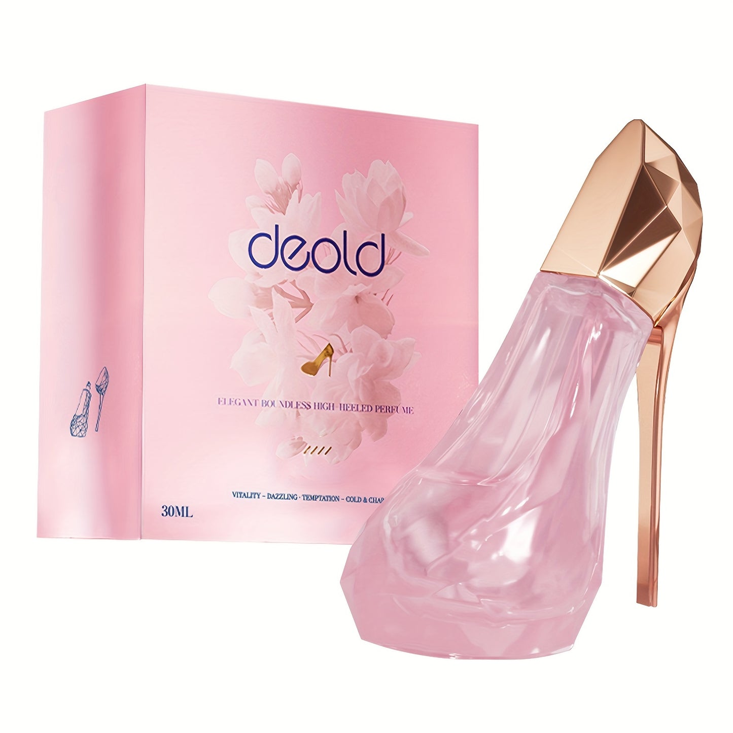 High Heel Styling Perfume Eau De Parfum Spray Pink Natural Fragrance Parfum Lasting And Charming Personal Perfume For Women And Girls 30ML