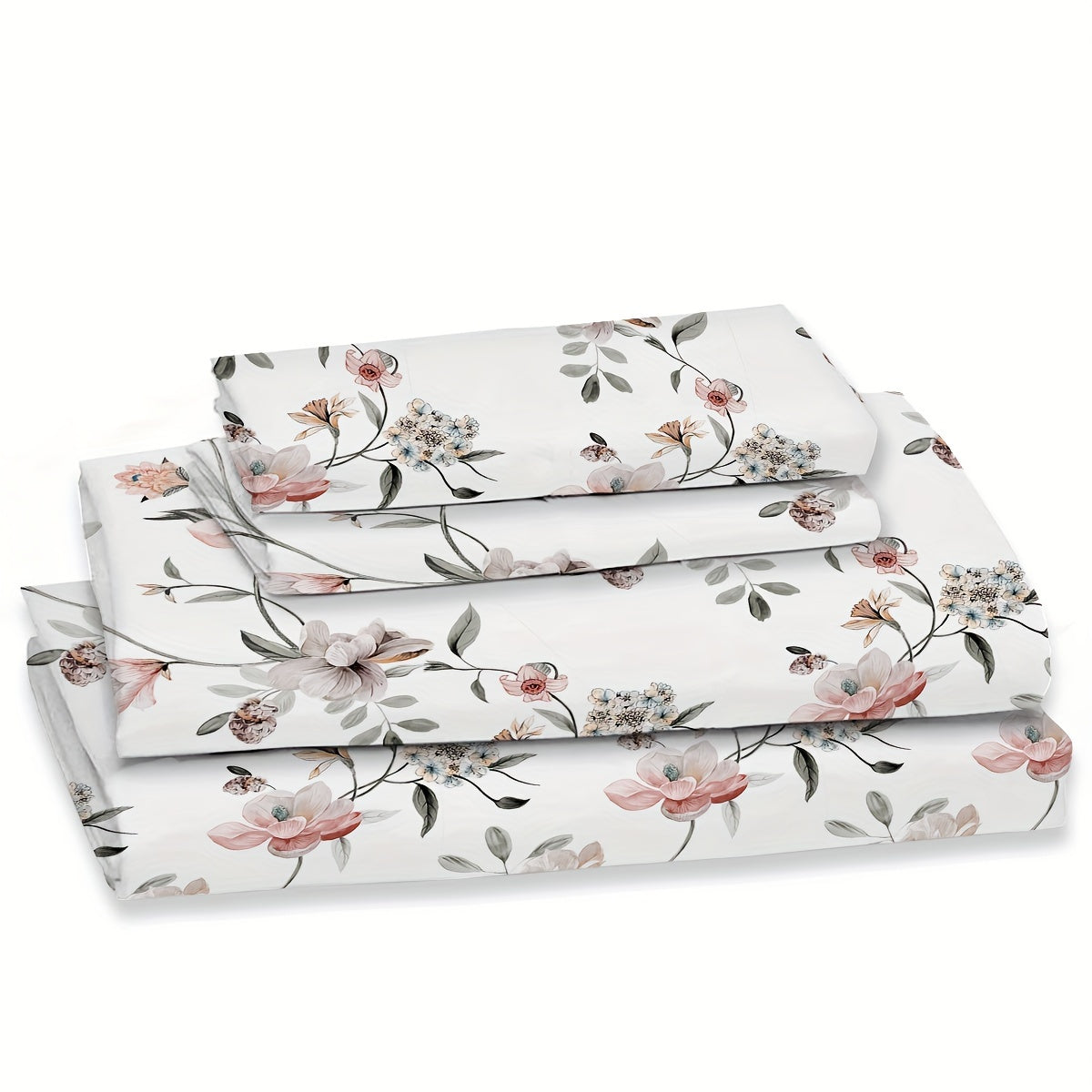 [Breathable Hollow Lace] 3/4pcs Breathable And Comfortable Hollow Lace Bed Sheet Set - Fitted Sheet (Pillowcase*1/2, Bed Sheet*1, Fitted Sheet*1) - Bedding for Bedroom, Hotel, Available In All Seasons, Washable