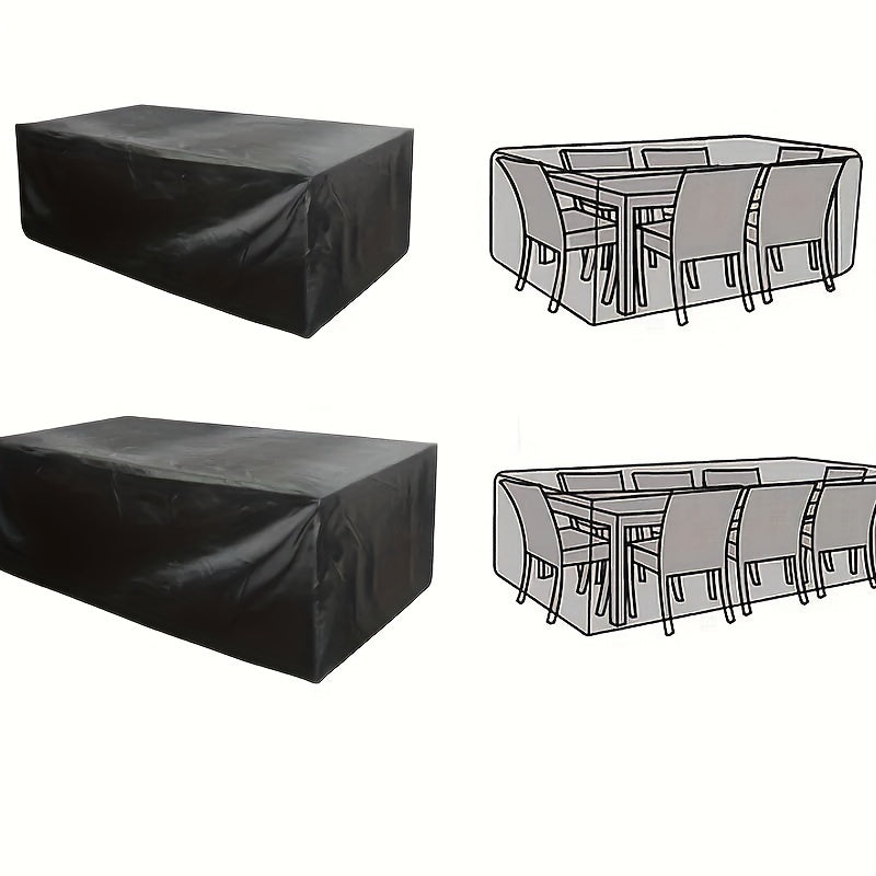 1pc Patio Furniture Covers Waterproof 210D Outdoor Furniture Covers for Patio Furniture Sets, Sofa, Table and Chair Set Cover, Anti-UV Rain Snow Dust Wind-Proof