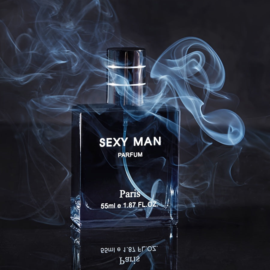 55ml Long-Lasting Eau De Parfum for Men - Refreshing Cologne Perfume with Seductive Scent, Perfect for Dating, Daily Life, and as a Thoughtful Christmas or Father's Day Gift for Him