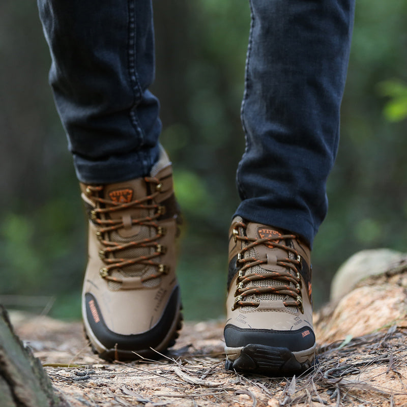 Men's Fashion Hiking Boots, Lightweight Wear-resistant Non-slip Durable Comfortable Boots For Outdoor Hiking Trekking Camping