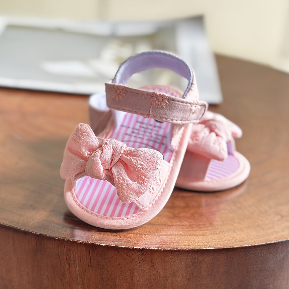 Adorable Baby Girl's Sandals - Non-Slip, Breathable, Comfortable Shoes for Toddler's First Steps, Walking, and Outdoor Play - Soft, Lightweight, Easy to Wear and Remove