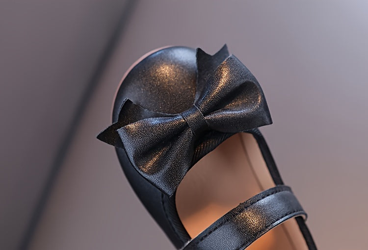 [Mary Jane | Soft] Soft Non-slip Mary Jane Flats | Girls Shoes Princess Shoes with Bow Decor