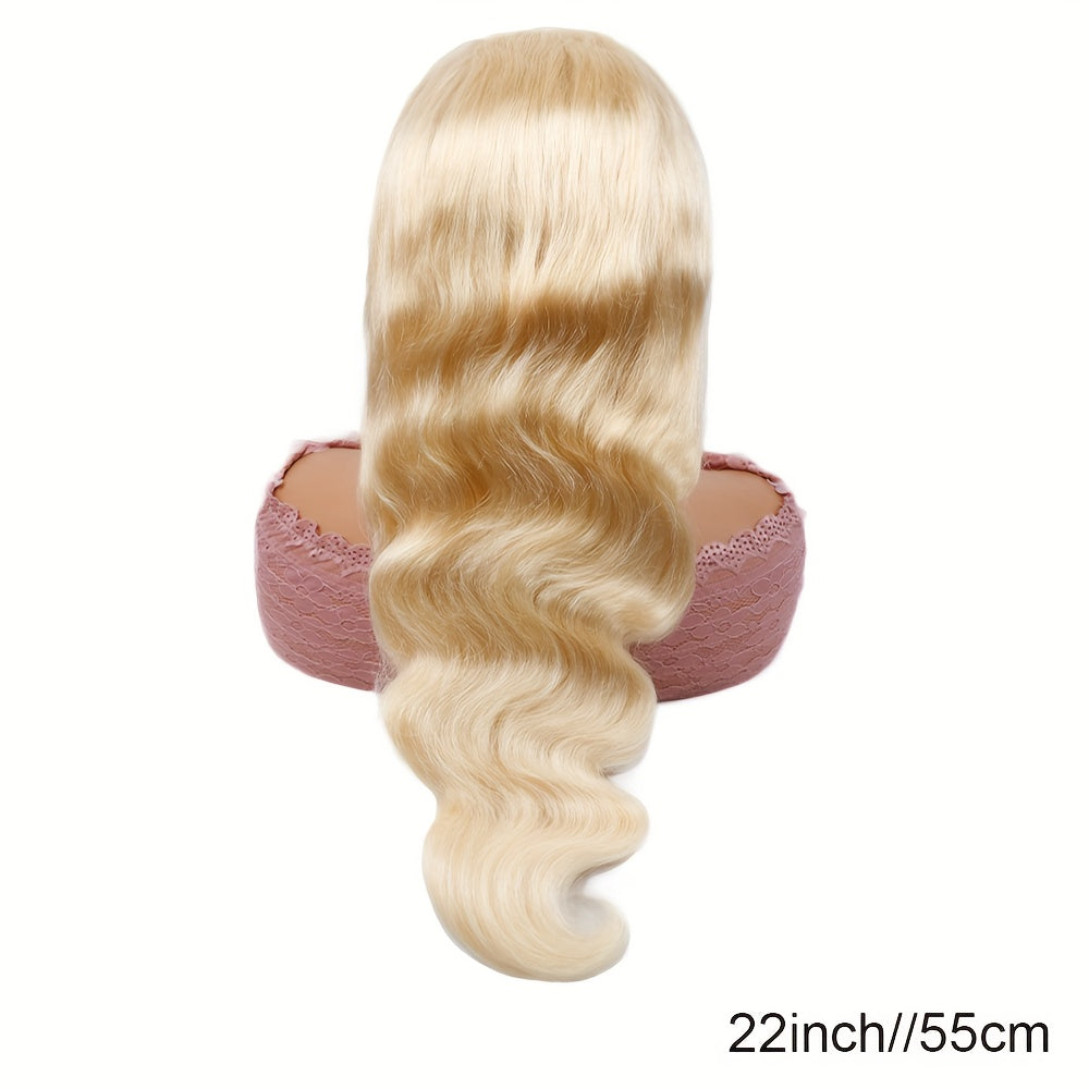 613 Lace Front Wigs Human Hair 180% Density 13x6 HD Transparent Lace Front Body Wave Wigs Human Hair Pre Plucked with Baby Hair Wigs 613 Blonde Lace Frontal Human Hair Wigs(16-36 inch, 613)