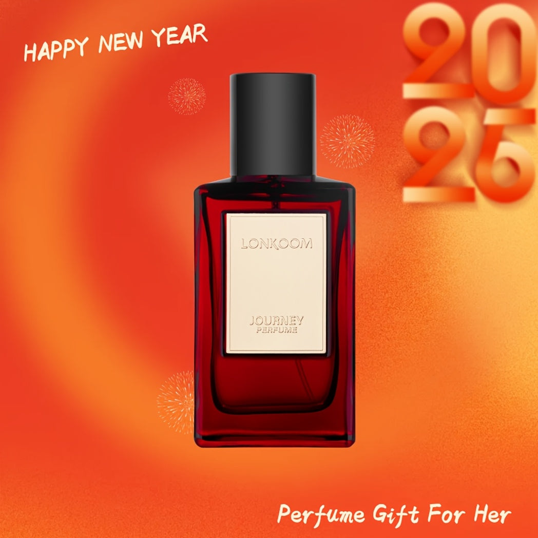 3.4oz Long-Lasting Eau De Parfum Spray Perfume for Women - Oriental Floral Notes, Perfect for Business, Office, Daily, Travel, and Gift-Giving (LONKOOM JOURNEY)