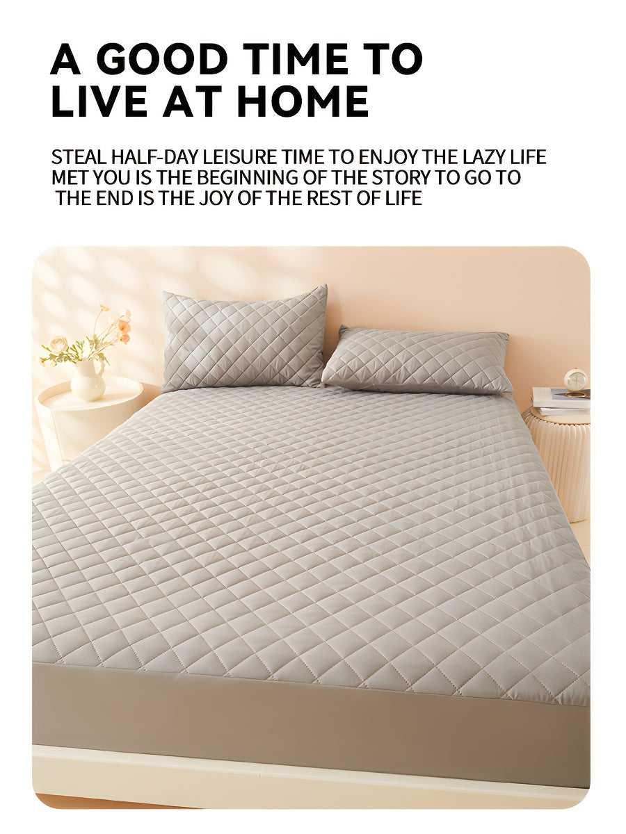 Layered Waterproof Mattress Protective Cover, (excluding Pillowcase)Soft And Comfortable Bedding Mattress Cover, Breathable Bed Sheet Mattress Protective Waterproof, Thickened Bed Cover Suitable for Bedrooms, Guest Rooms, Sin