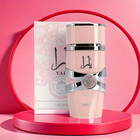 3.4 Floz Yara Eau De Parfum for Women - Long-Lasting, Seductive, and Feminine Fragrance with Rich Notes of Floral, Fruity, and Woody Scents - Perfect for Daily Wear, Special Occasions, and Gift Giving