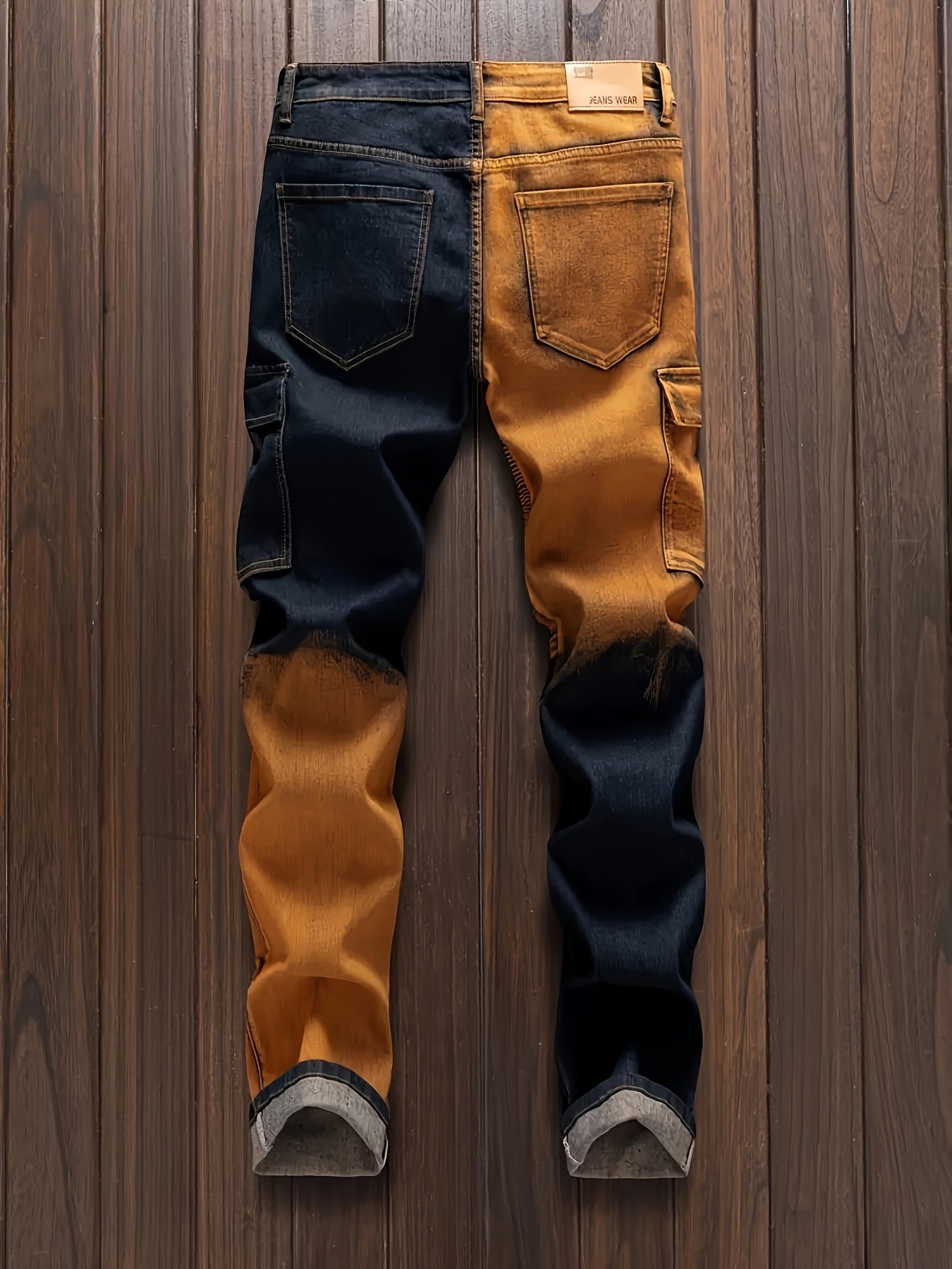 Men'S Straight Cut Ripped Jeans, Fashionable Camouflage Printed Jeans, Street Fashion Men Jeans Para Hombre, Designer Jeans For Men, Fashion Mens Clothing, Graphic Jeans