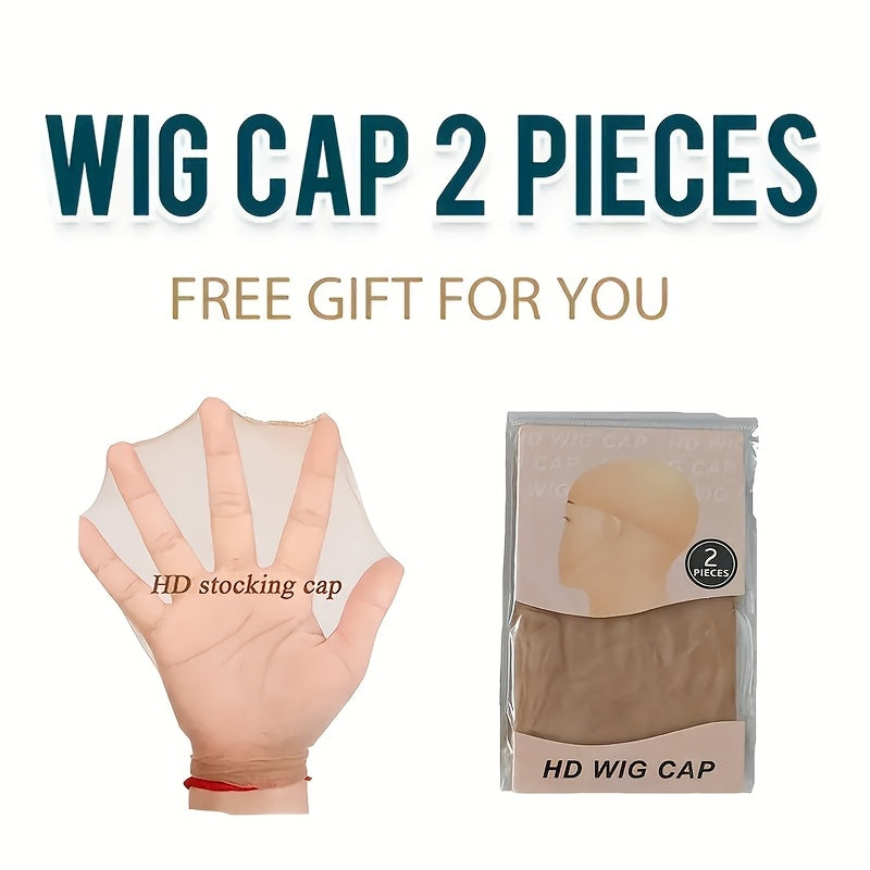 Gift for Girlfriend mother Handwoven Bob wig 5x1 HD Clear front lace wig Human Hair Pre-pulled Human Hair No Glue wig Human Hair 180% density Straight lace wig Ladies natural color