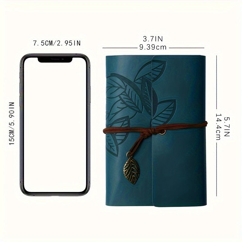 1 Vintage-Style Notebook with 75 Sheets of Kraft Paper Inside - A Unique Surprise Gift